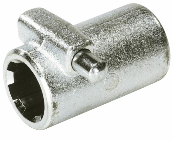 Bussola scanalata con pulsante e profilo interno 1"3/8 con 6 scanalature e lunghezza 130mm - Ama