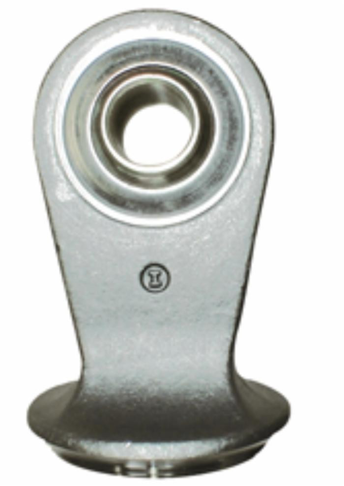 Fondello in alluminio 63 mm con snodo Ø 25 mm - Ama