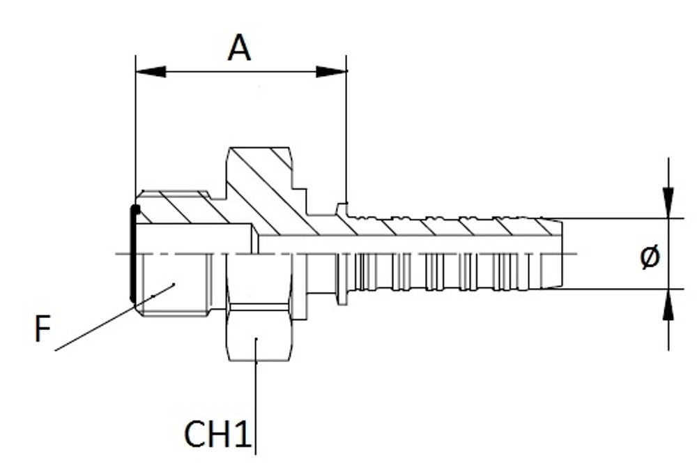 Nipples di riduzione 14x1,5-16x1,5 - Ama Refluid