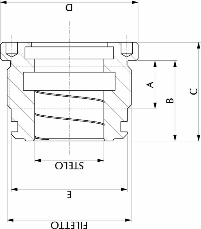 Testata al,80 øs 40 fil,85x2 - Ama