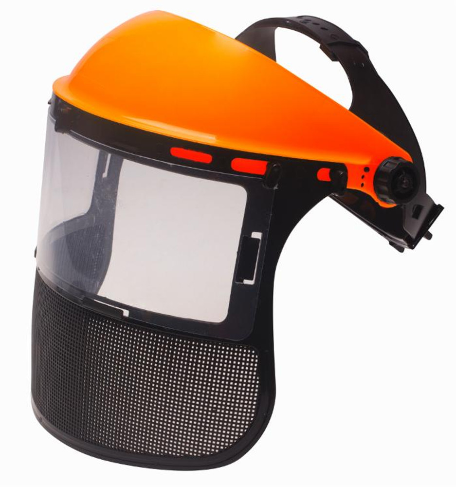 Visiera protettiva combinata in policarbonato e rete - Ama