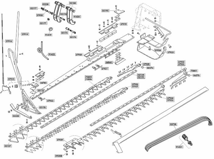 Scarpa esterna per barra falciante adattabile Gaspardo FB925/FB940/FBR 19200903 - Ama
