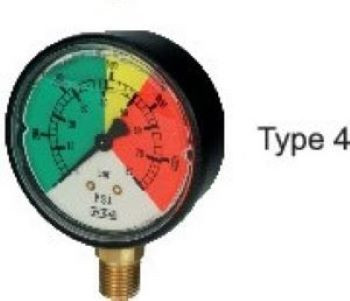Manometro isometrico in abs ø 63mm con scala 0/80 bar e attacco radiale R 1/4" - Wika
