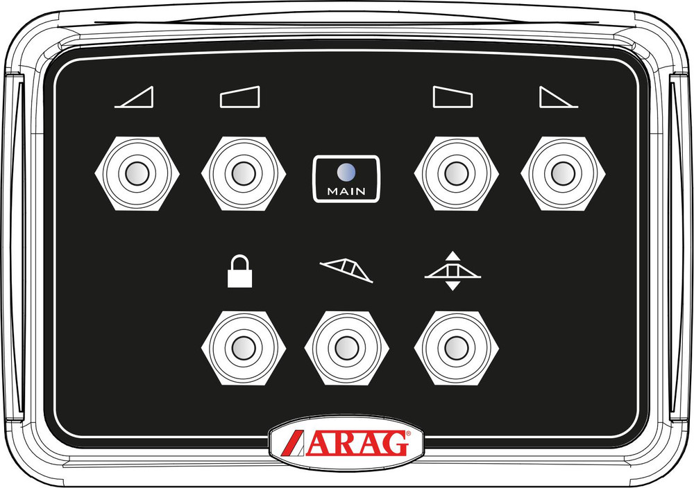 Scatola di comando idraulica Arag 4 + 3 vie - Arag