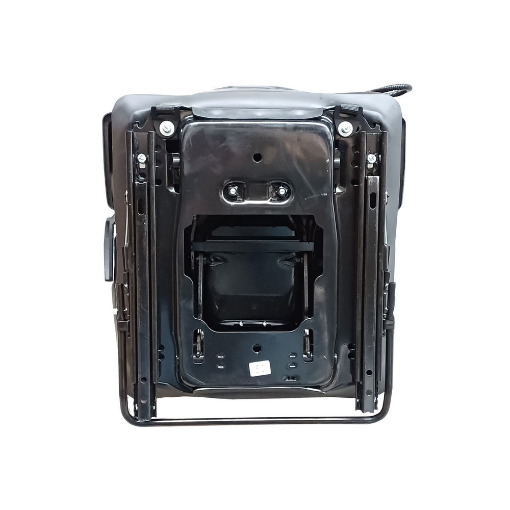 Sedile in ecopelle nera seatindustries con molleggio meccanico - Seat Industries