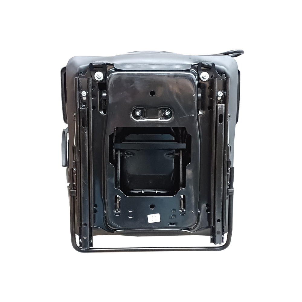 Sedile in ecopelle nera seatindustries con molleggio meccanico - Seat Industries