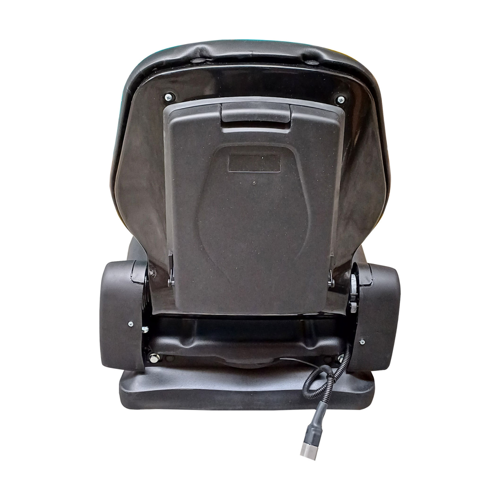 Sedile in ecopelle nera seatindustries con molleggio meccanico - Seat Industries
