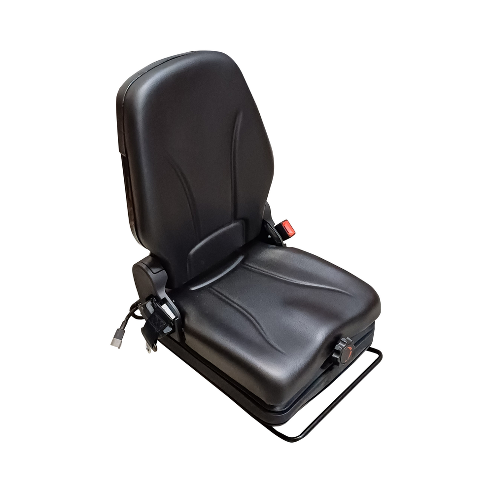 Sedile in ecopelle nero con molleggio meccanico seatindustries - Seat Industries