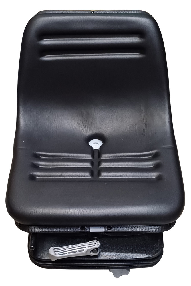 Sedile in ecopelle nera seatindustries con suspensione meccanica - Seat Industries