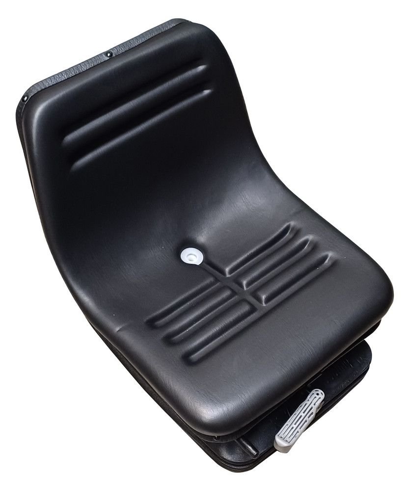 Sedile in ecopelle nera seatindustries con suspensione meccanica - Seat Industries