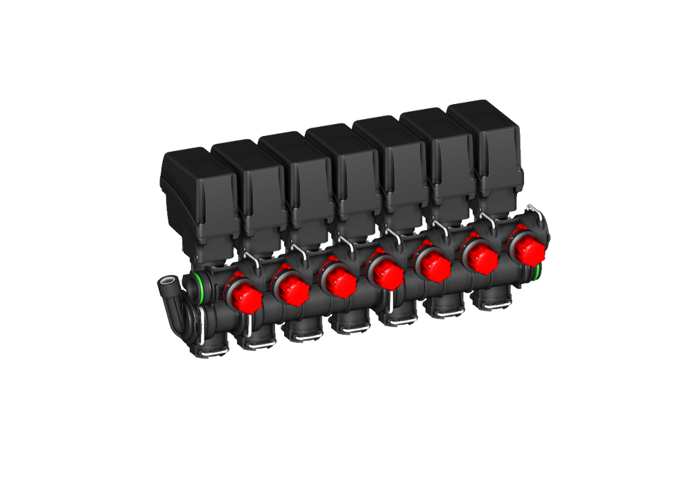 Gruppo elettrovalvole Arag 863t0170 a 7 sezioni 20 bar - Arag