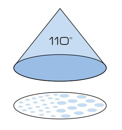 Ugello antideriva cvi 110° rosso Albuz - Albuz