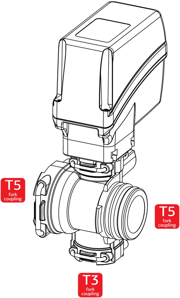 Elettrovalvola attacco forchetta Arag 863t001 on/off 50 L/min 20 bar - Arag