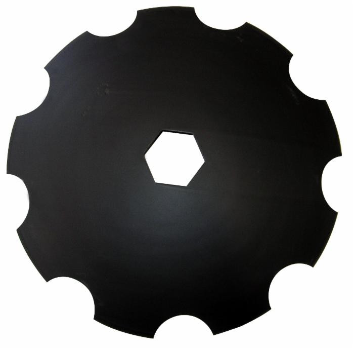 Disco frangizolle dentato ø 610x6 mm - foro esagonale 92mm - Ama