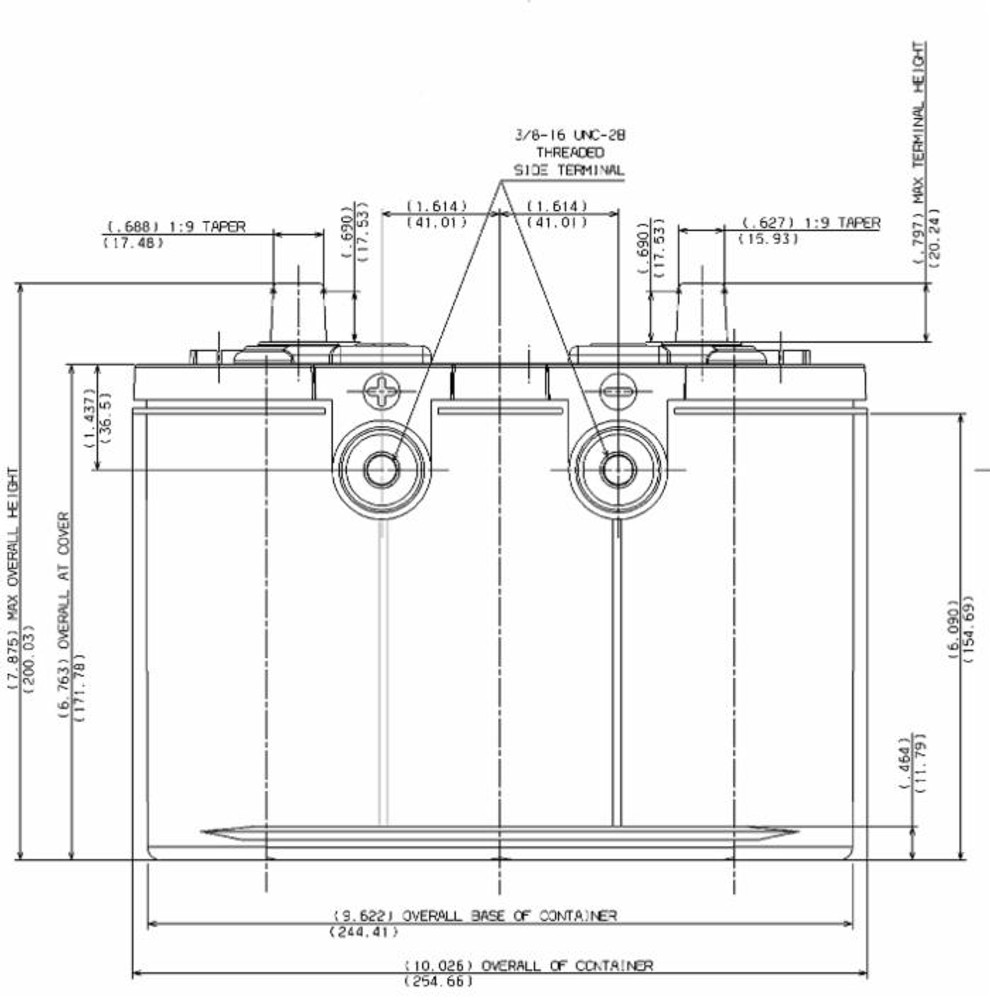 Batteria Optima 50Ah spunto 800A 254x175x200 mm polarità sx - Optima