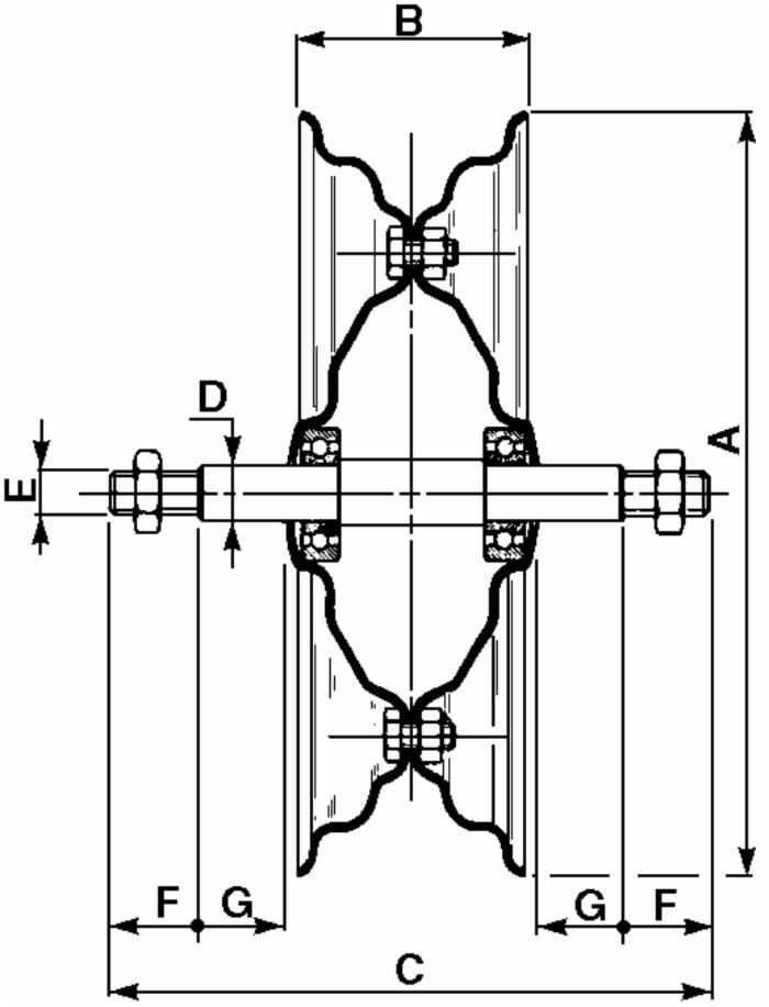 Disco ruota completo di assale passante - Ama