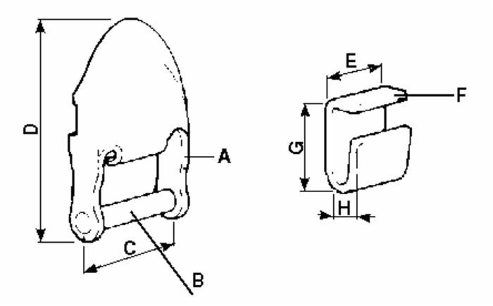 Cerniera sovrasponda pesante Ø 12mm - Ama