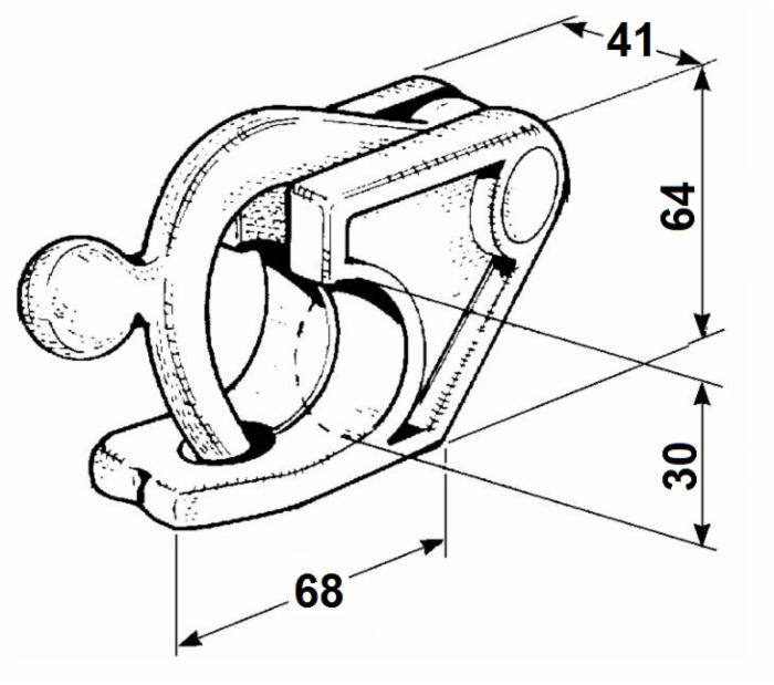 Chiusura a blocco leggera Ø 30mm - Ama