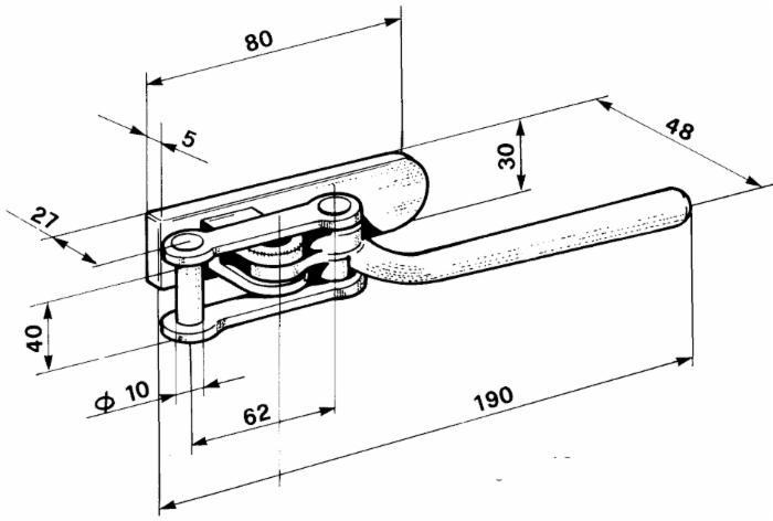 Chiusura anello quadro l=190mm - Ama