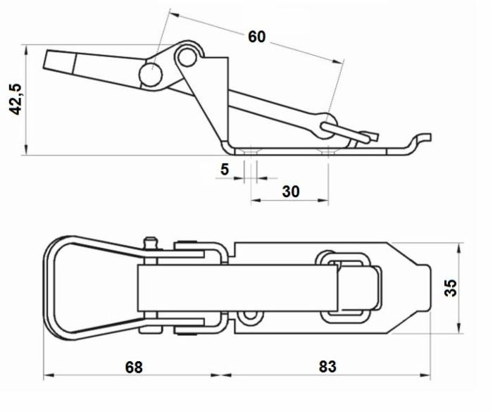 Chiusura ferma utensile zincata per Ø 28-40 mm - Ama