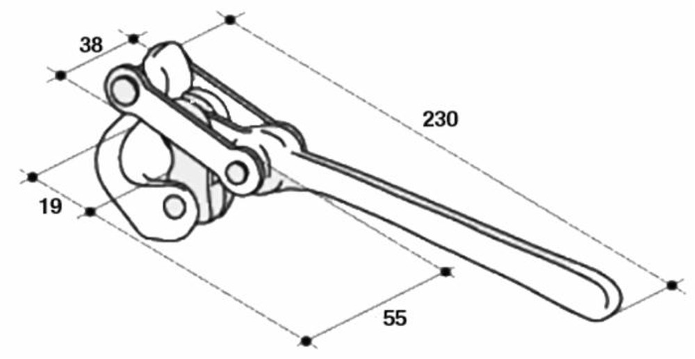 Chiusura di tipo Marotta leggera senza perno - Ama Chiusura di tipo Marotta leggera senza perno - Ama