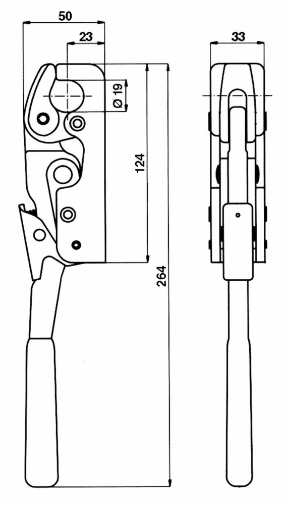 Chiusura universale per rimorchi Ø 19mm - Ama