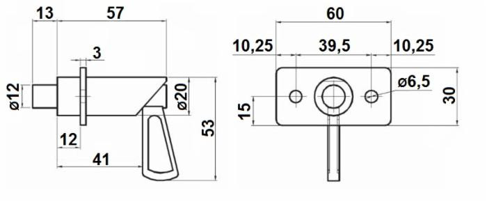 Chiusura in acciaio zincato a molla per rimorchi - Ama