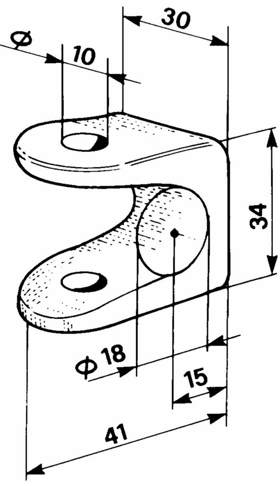 Forcella leggera per piantone Ø 10mm - Ama