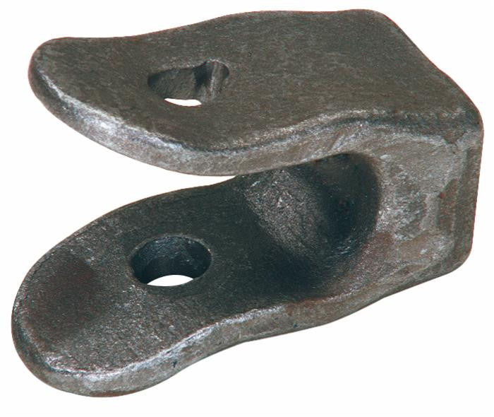Forcella ribaltabile per rimorchi 2 fori Ø 16mm lunga 102mm - Ama