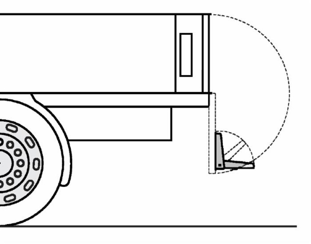 Pedana salita pieghevole per rimorchio zincata - Ama