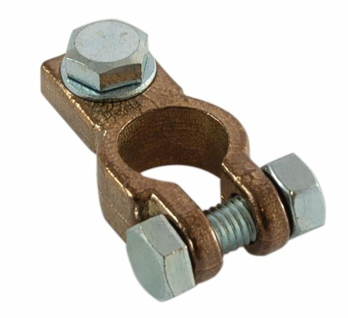 Morsetto batteria positivo a bullone M8,sezione cavo 16 - 70mm² - Ama