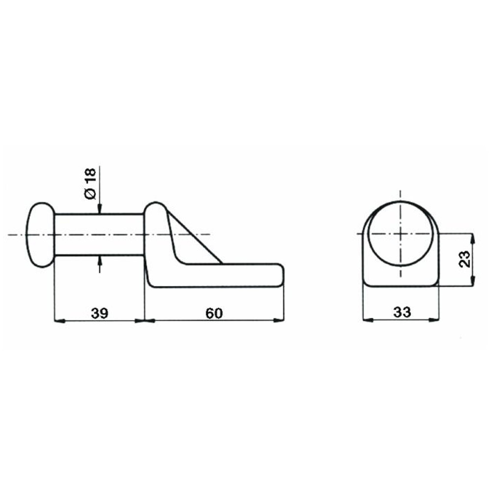 Piantone per chiusura universale Ø18mm - Ama