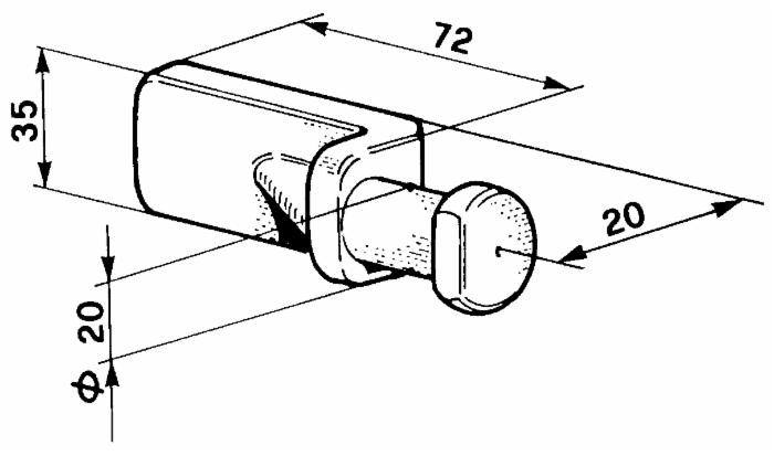 Piantone per chiusura universale Ø 20mm - Ama