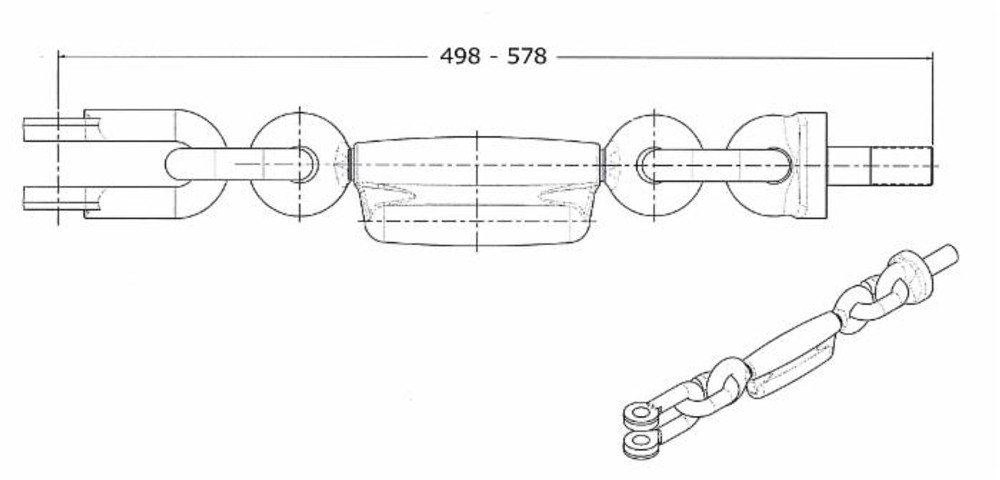 Catena imbrigliamento 1+1 adattabile Fiat 87724774 - Ama