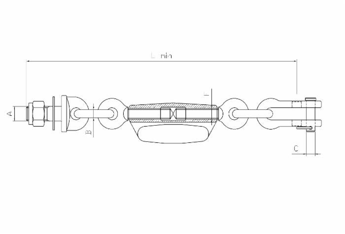 Catena imbrigliamento 1+1 maglie adattabile a Fiat 5130634 - Ama