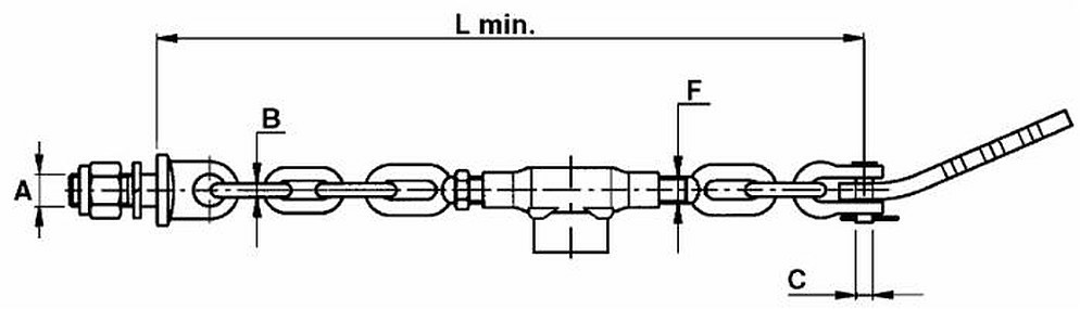 Catena imbrigliamento 2+2 adattabile a Landini mf 1424008M91 - Ama