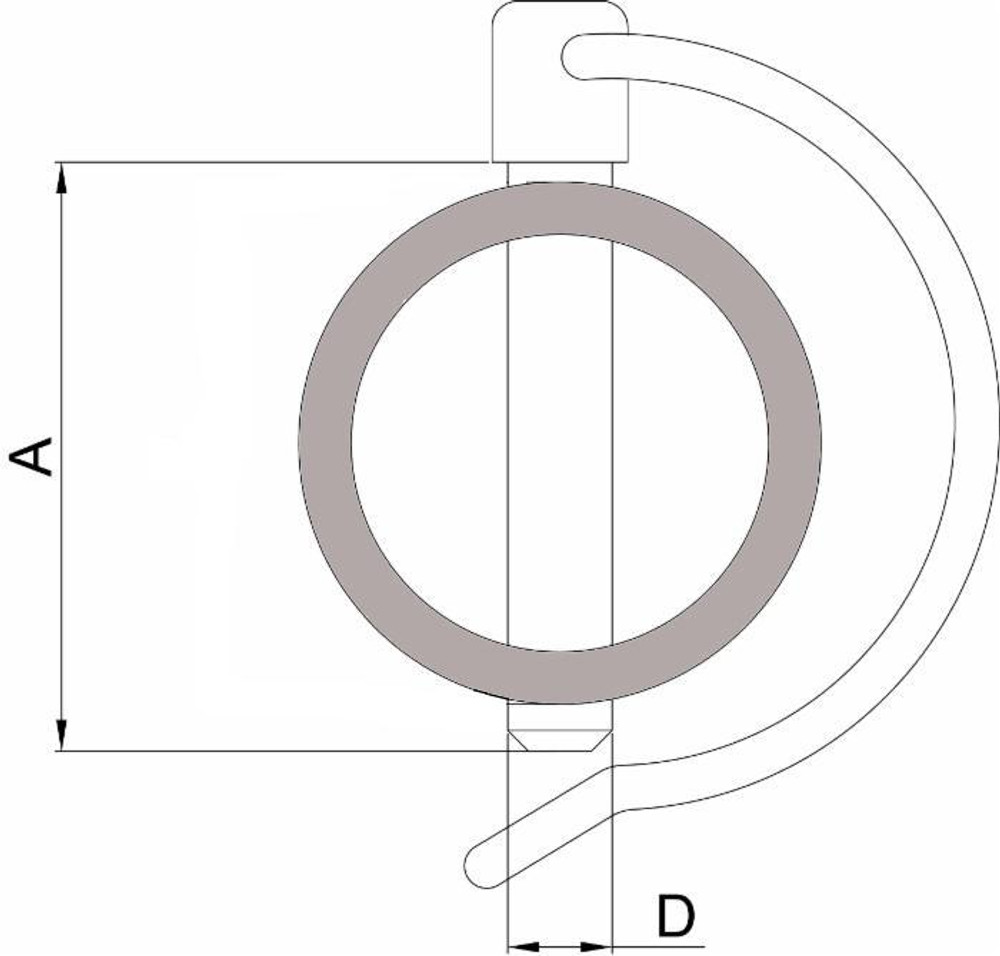 Spina per tubazioni ø10x50mm - Ama