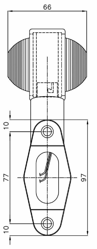 Luce di ingombro laterale a 90°, luce bianca e rossa alogena - Ama