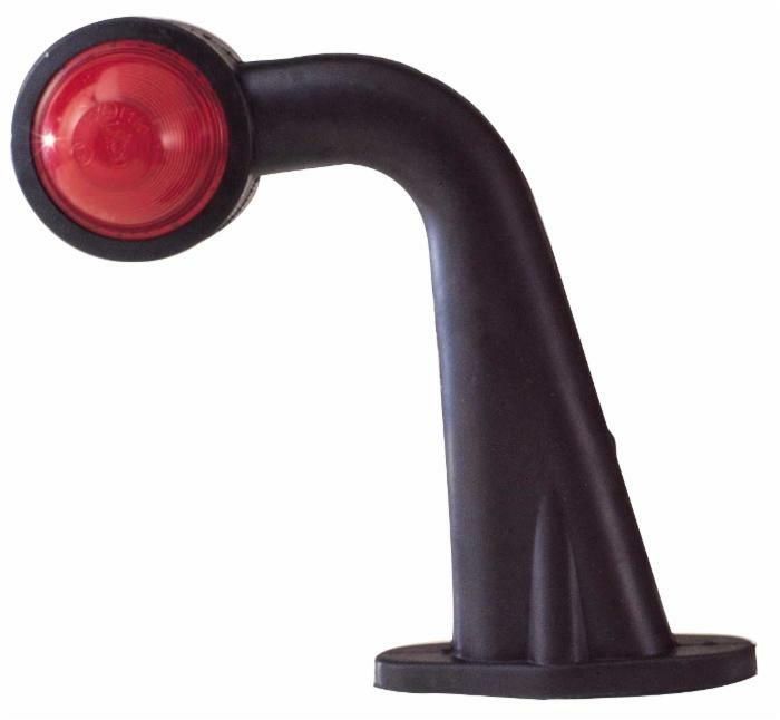 Luce di ingombro laterale a 90° Ama bianco/rosso alogena - Ama