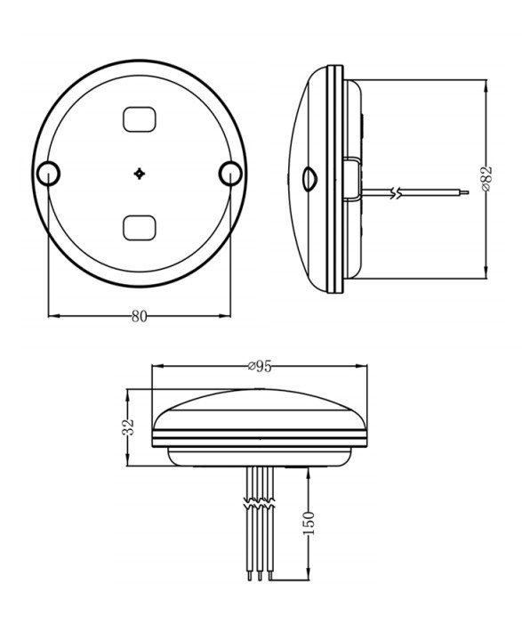 Fanale freccia a LED 95 mm Ama - Ama