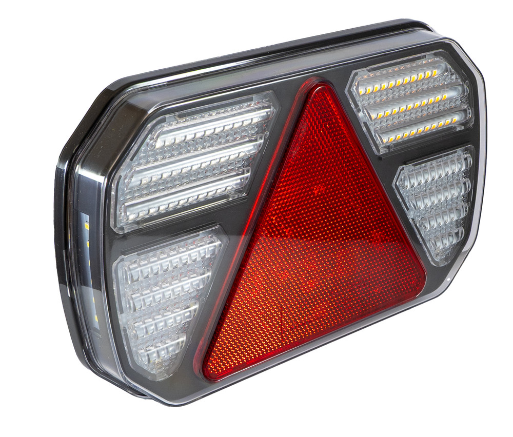 Fanale posteriore LED 12-24V Ama, lato destro, 245x40x151 mm - Ama