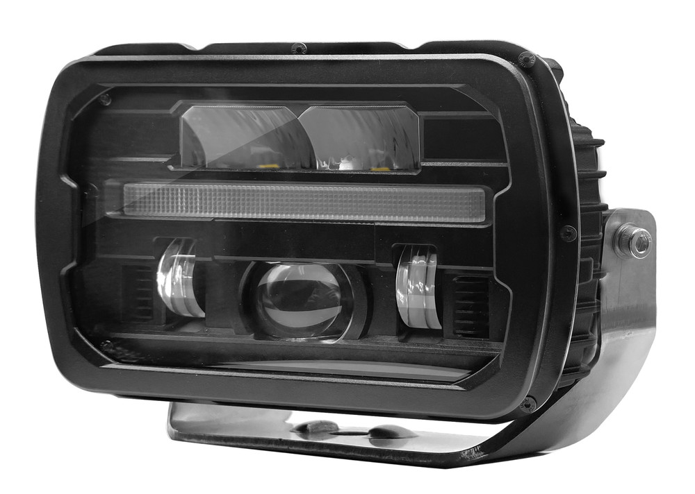 Proiettore a LED lente riscaldata e freccia sequenziale, compatibile con CASE IH, FIAT, New Holland - Ama