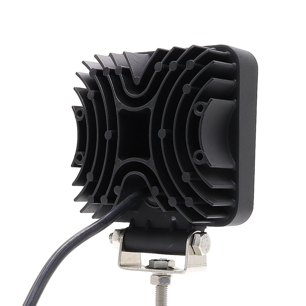 Faro da lavoro a LED quadrato 110x110 mm 10-36V DC 27W 2025LM raggio ampio/largo 9 LED - Ama