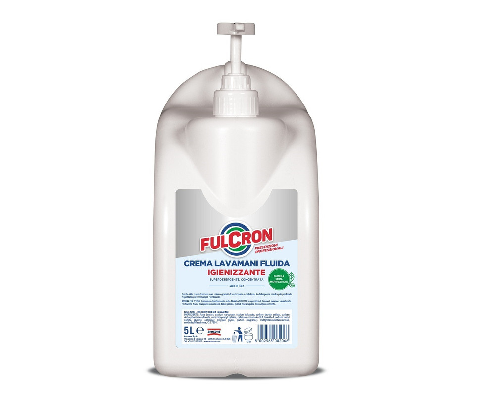 FULCRON CREMA LAVAMANI FLUIDA IGIENIZZANTE 5LT - Arexons