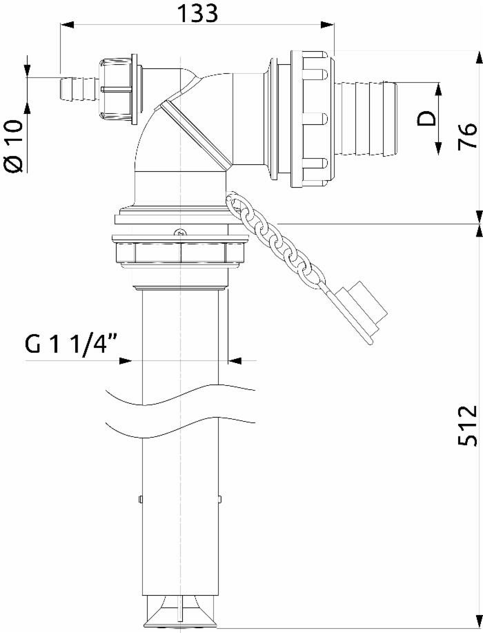 Idroeiettore Ø 32 mm - Arag