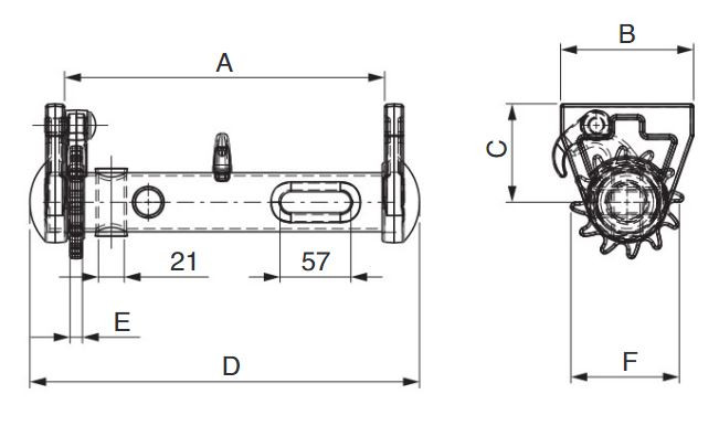 VERRICELLO TENDICINGHIA LATO Ø 48MM SX - No brand