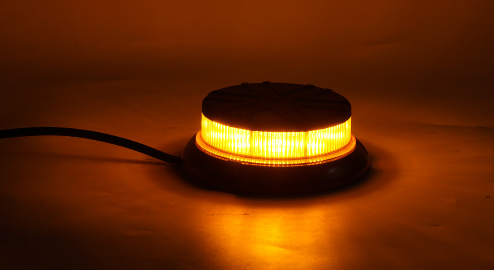 Lampeggiante a LED base piana 10-110V, IP65, 8 LED, 10-13W - Ama