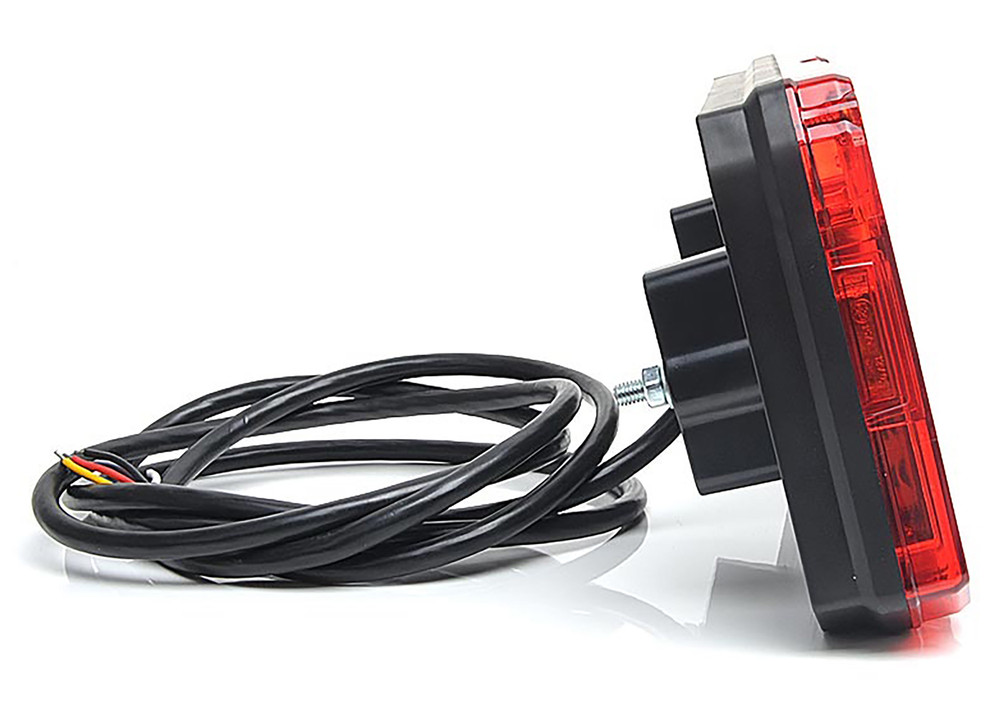 Fanale posteriore LED, lato dx, 12-24V, 242x58,2x134 mm - No brand
