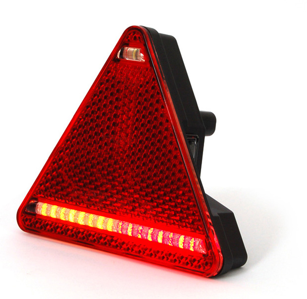 Fanale posteriore LED lato destro 12-24V triangolare 163x38,8x144 mm - No brand