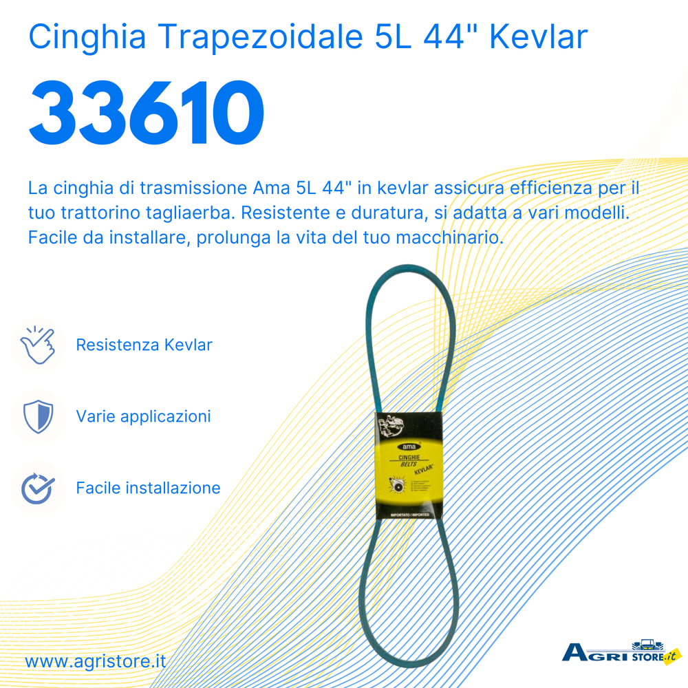 Cinghia trapezoidale 5L 44" - Ama